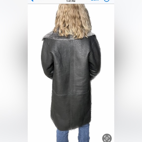 🔥HIDESOCEIETY 100% GENUINE SHEARLING COAT. GENUINE REAL FUR COAT FROM SPAIN - Picture 3 of 14